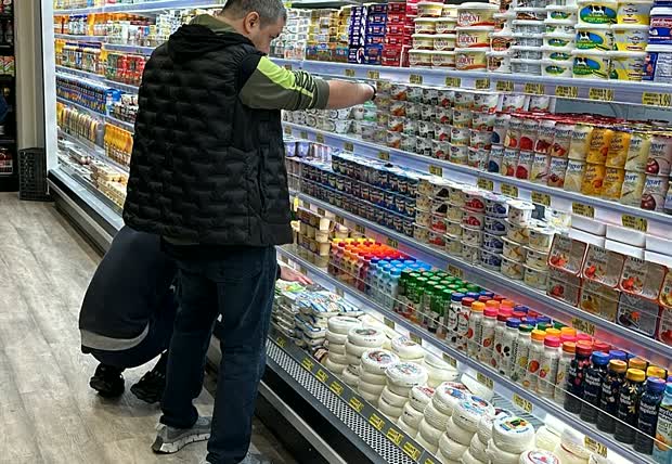 Dairy and cheese wall